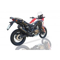 IXIL Silencer HEXOVAL XTREM black, stainless steel, CRF 1000 L Africa Twin, 16-, Euro 4